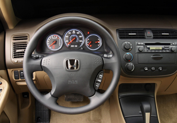 Honda Civic Sedan US-spec 2001–03 pictures