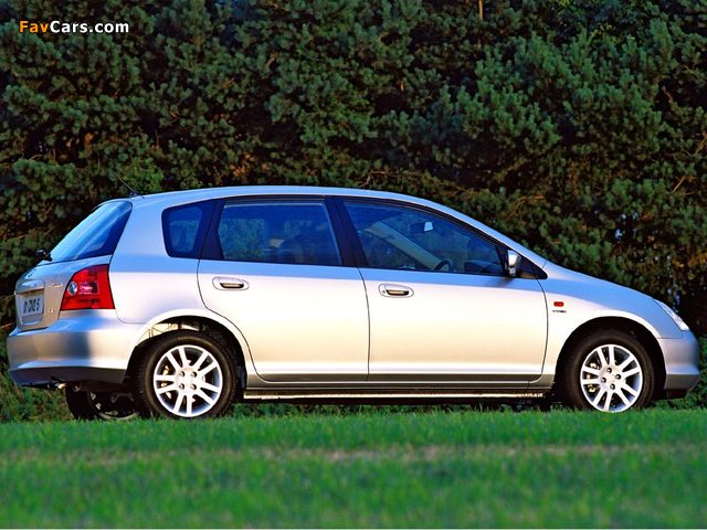 Honda Civic 5-door (EU) 2001–03 wallpapers (640 x 480)