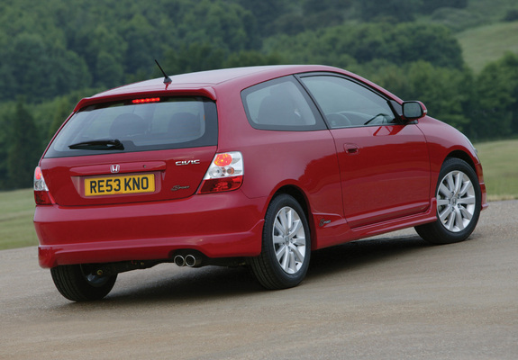 Honda Civic Sport UK-spec (EU) 2003–05 images