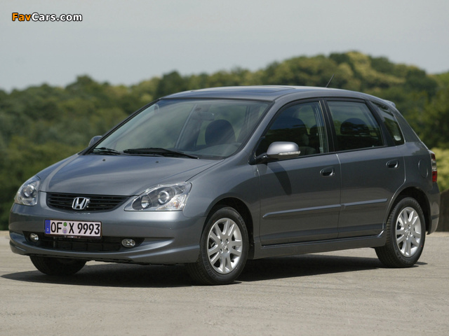 Honda Civic 5-door (EU) 2003–05 photos (640 x 480)