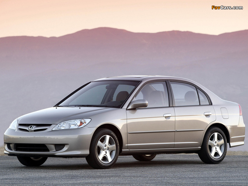 Honda Civic Sedan US-spec 2003–06 photos (800 x 600)