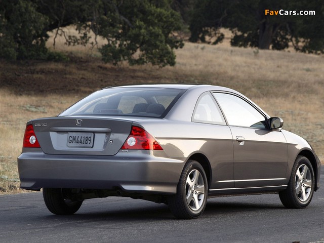 Honda Civic Coupe US-spec 2003–06 pictures (640 x 480)