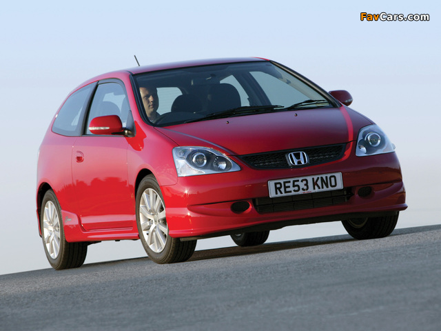 Honda Civic Sport UK-spec (EU) 2003–05 wallpapers (640 x 480)