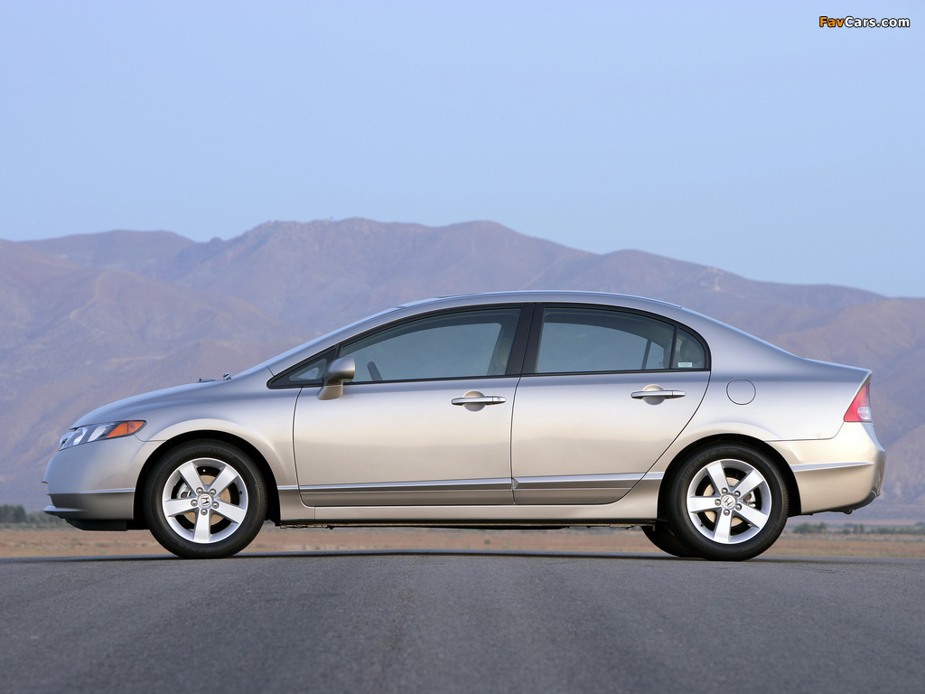 Honda Civic Sedan US-spec 2006–08 images (1024 x 768)