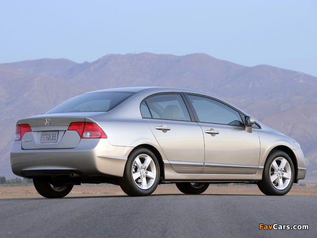 Honda Civic Sedan US-spec 2006–08 photos (640 x 480)