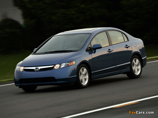 Honda Civic Sedan US-spec 2006–08 pictures (640 x 480)