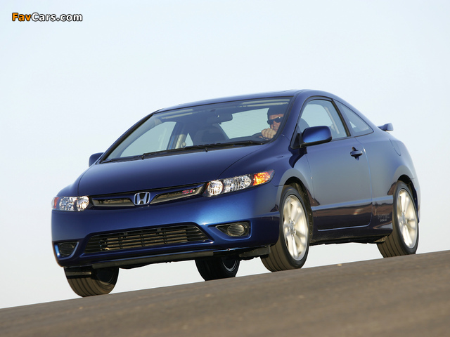 Honda Civic Si Coupe 2006–08 wallpapers (640 x 480)