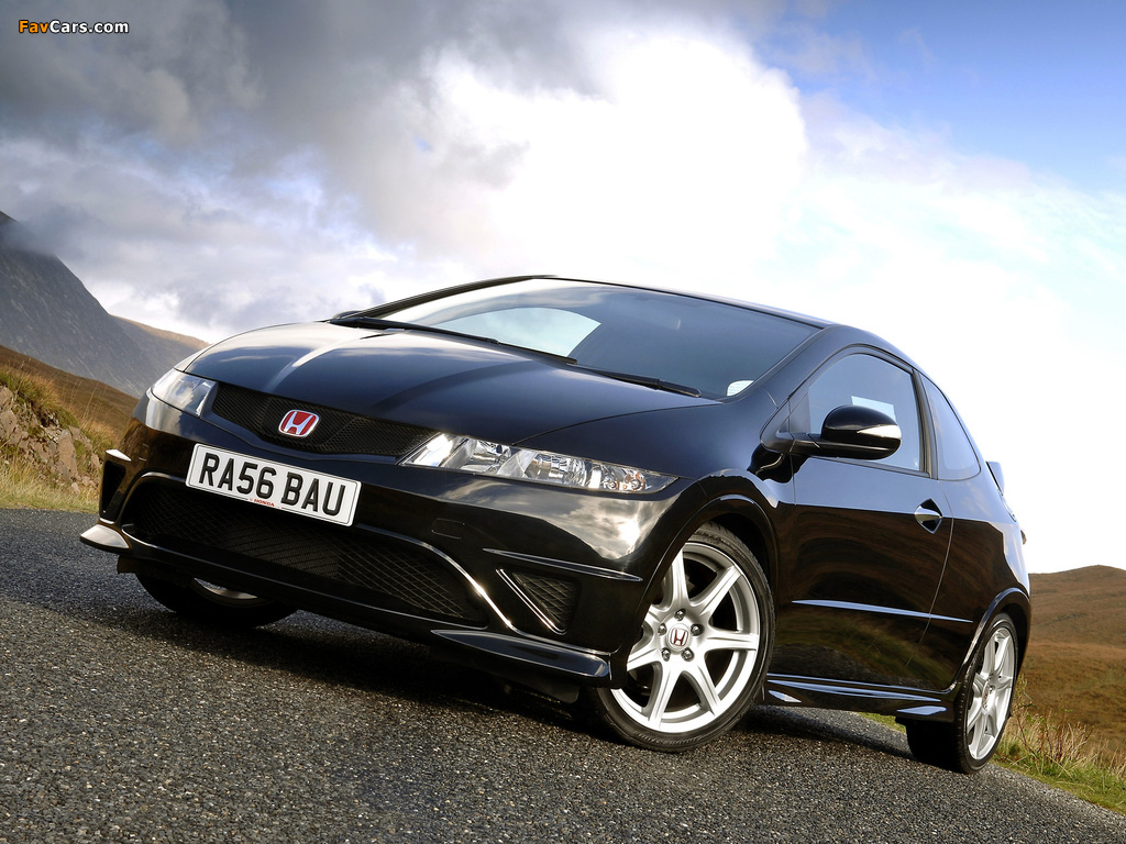 Honda Civic Type-R UK-spec (FN2) 2007–08 wallpapers (1024 x 768)