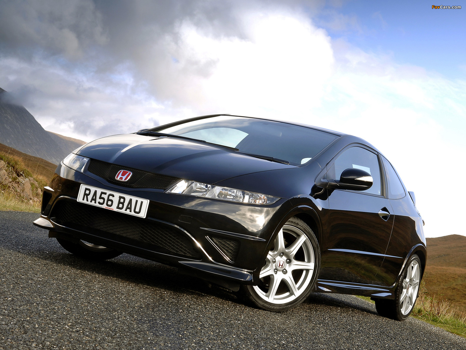 Honda Civic Type-R UK-spec (FN2) 2007–08 wallpapers (1600 x 1200)