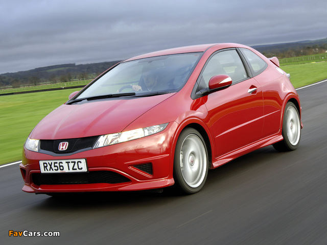 Honda Civic Type-R UK-spec (FN2) 2007–08 wallpapers (640 x 480)