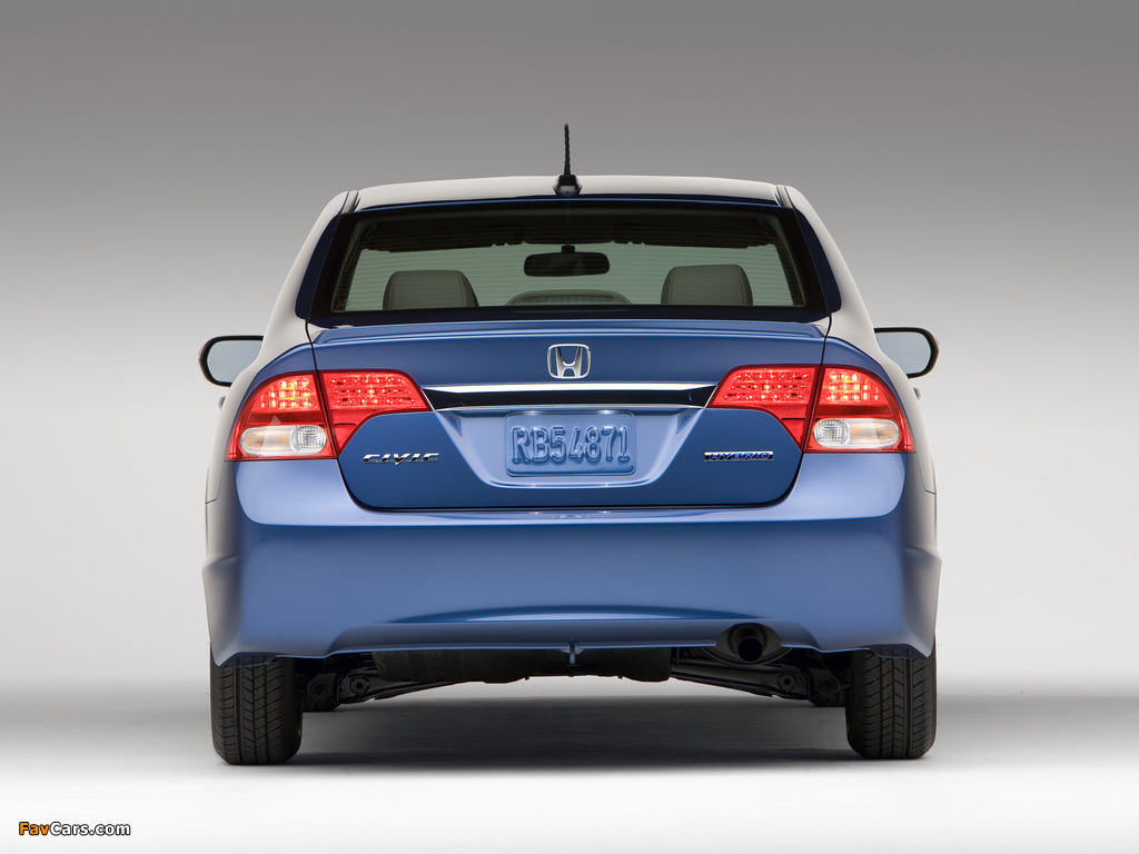 Honda Civic Hybrid US-spec 2008–11 images (1024 x 768)