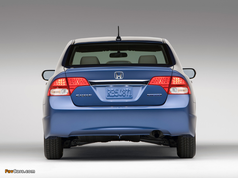 Honda Civic Hybrid US-spec 2008–11 images (800 x 600)