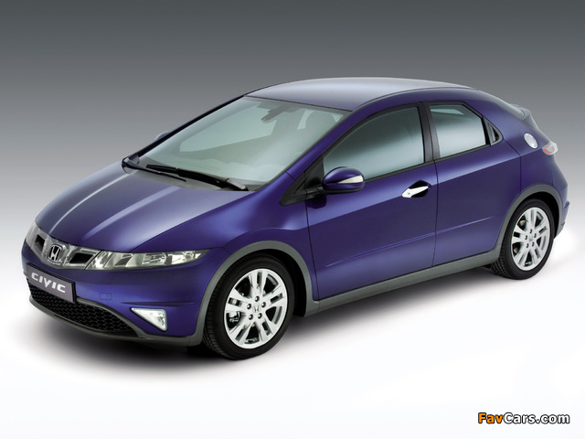 Honda Civic Hatchback (FN) 2008–10 wallpapers (640 x 480)