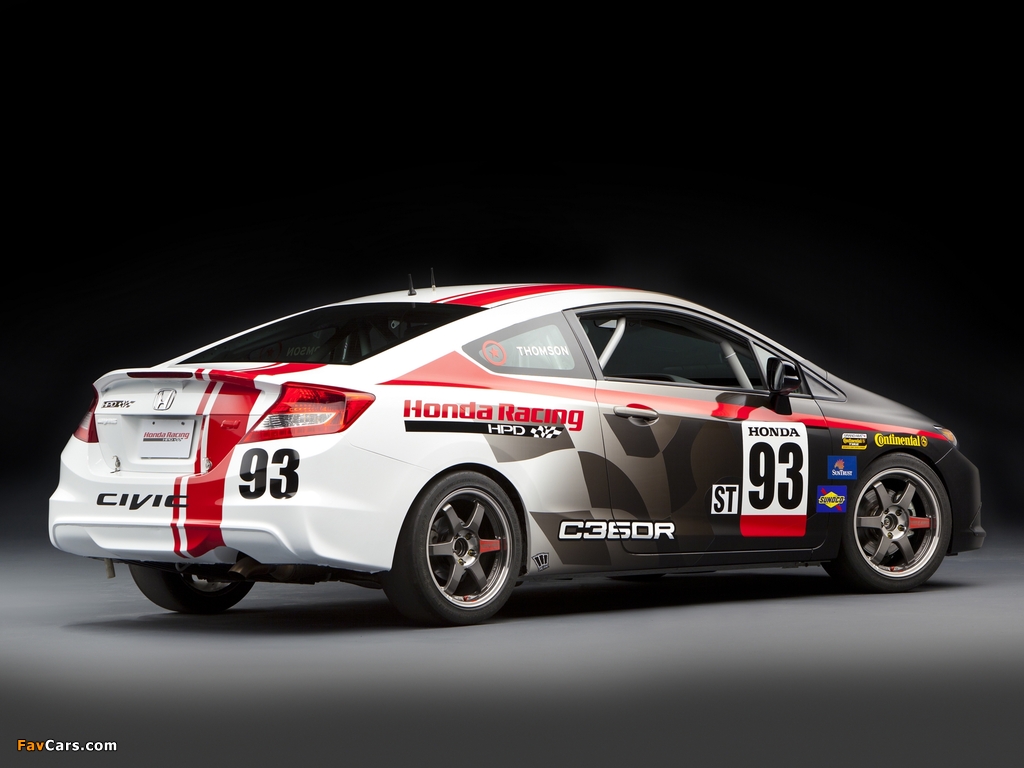 Honda Civic Si Coupe Racecar Compass 360 Racing by HPD 2011 images (1024 x 768)