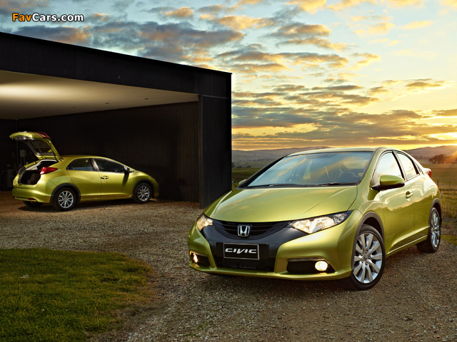 Honda Civic Hatchback AU-spec 2011 wallpapers (640 x 480)