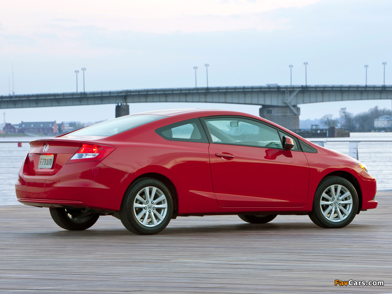 Honda Civic Coupe US-spec 2011–12 wallpapers (800 x 600)