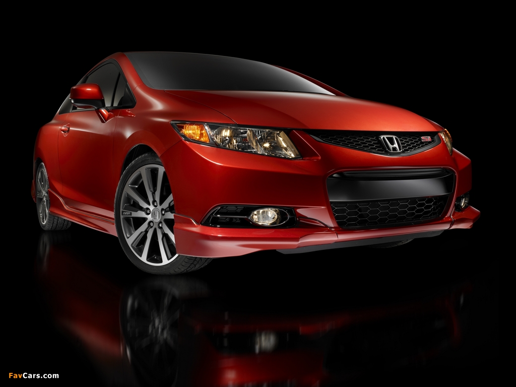 Honda Civic Si Coupe HFP Package 2011–12 wallpapers (1024 x 768)