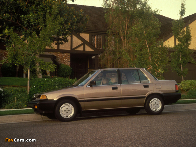 Images of Honda Civic Sedan 1983–87 (640 x 480)