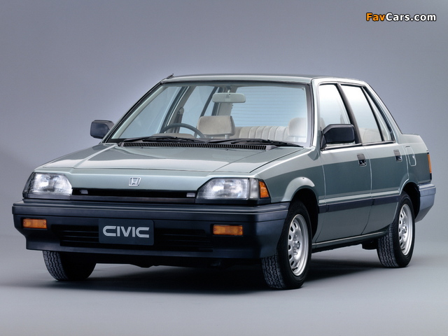 Images of Honda Civic Sedan 1983–87 (640 x 480)