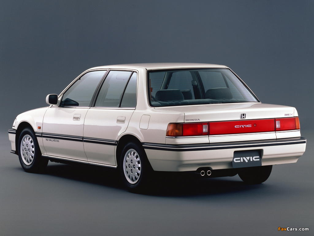 Images of Honda Civic Sedan (EF) 1988–91 (1024 x 768)