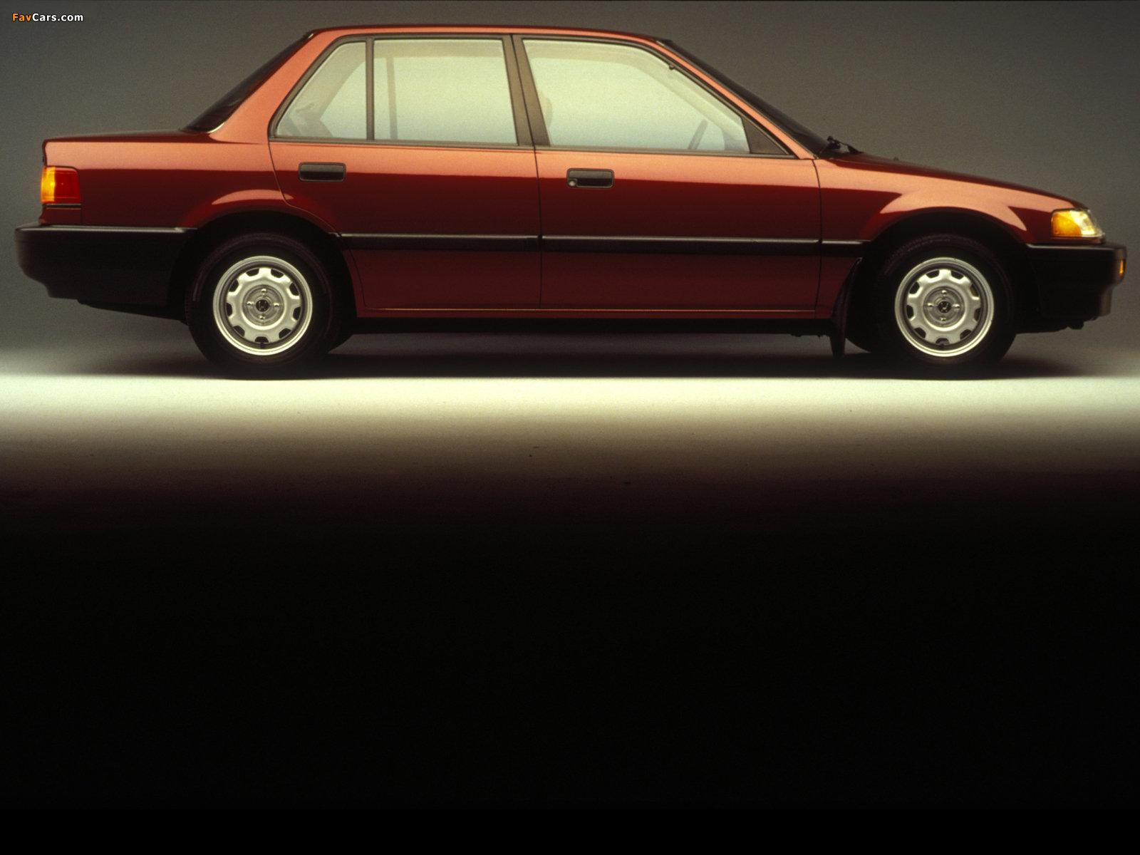 Images of Honda Civic Sedan US-spec (EF) 1988–91 (1600 x 1200)