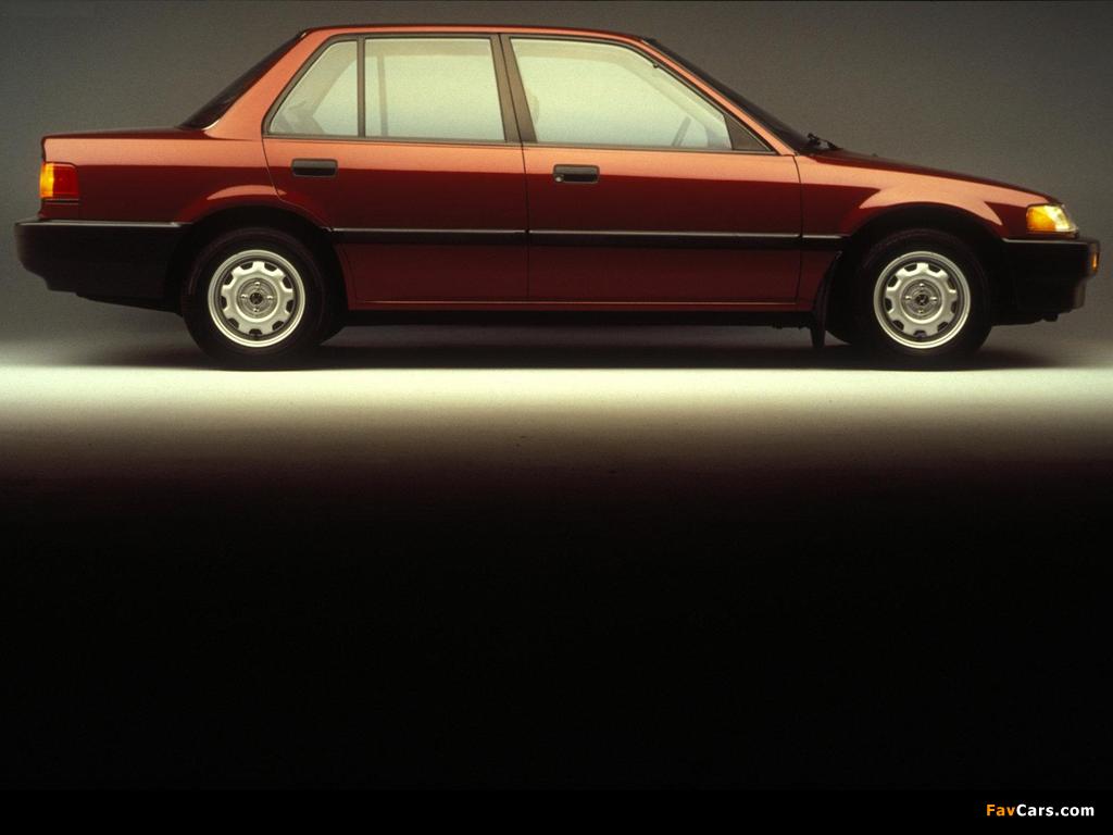 Images of Honda Civic Sedan US-spec (EF) 1988–91 (1024 x 768)