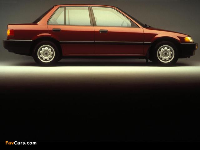 Images of Honda Civic Sedan US-spec (EF) 1988–91 (640 x 480)