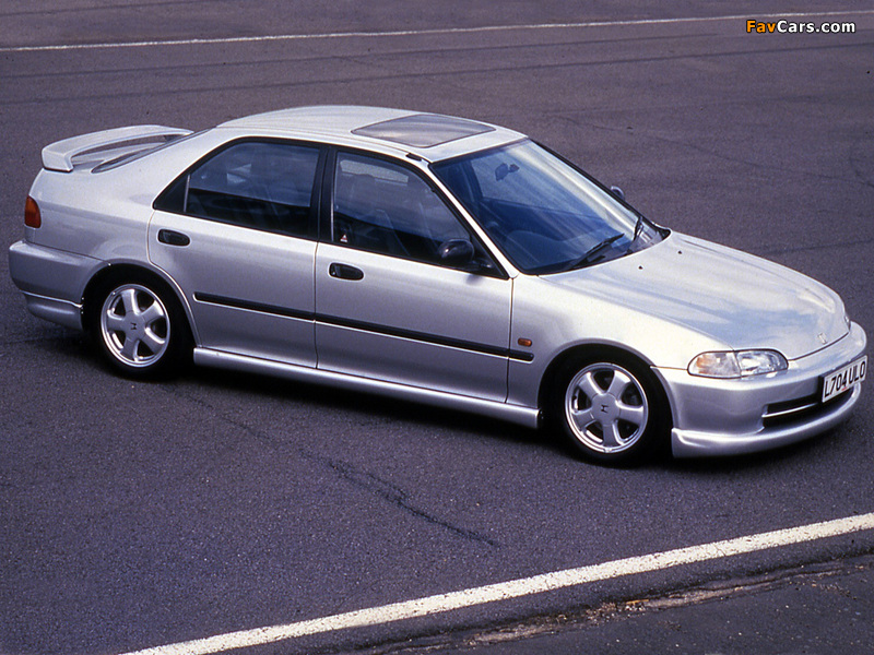 Images of Honda Civic VTi Sedan UK-spec (EG8) 1991–95 (800 x 600)