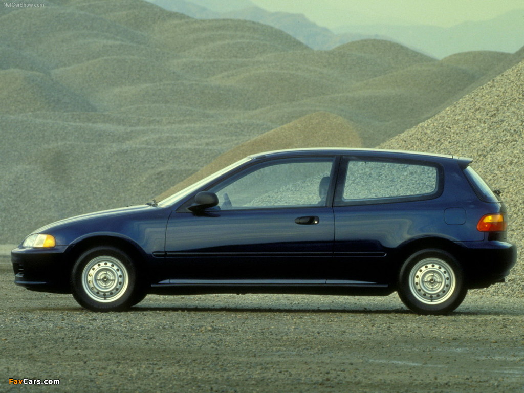 Images of Honda Civic Hatchback US-spec (EG) 1991–95 (1024 x 768)