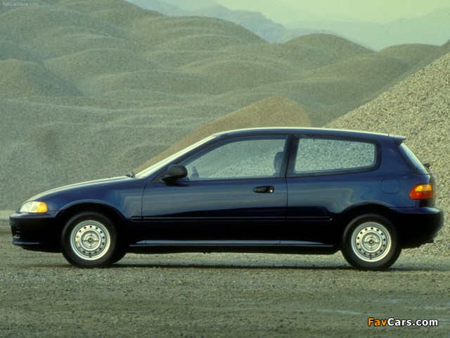 Images of Honda Civic Hatchback US-spec (EG) 1991–95 (640 x 480)