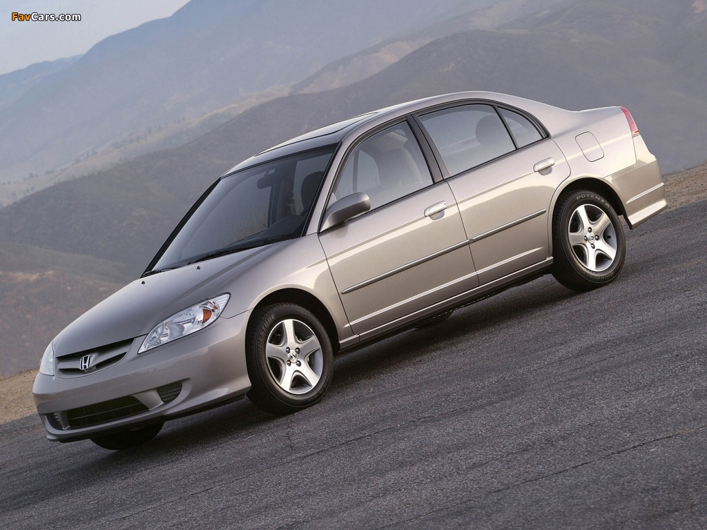Images of Honda Civic Sedan US-spec 2003–06 (1024 x 768)