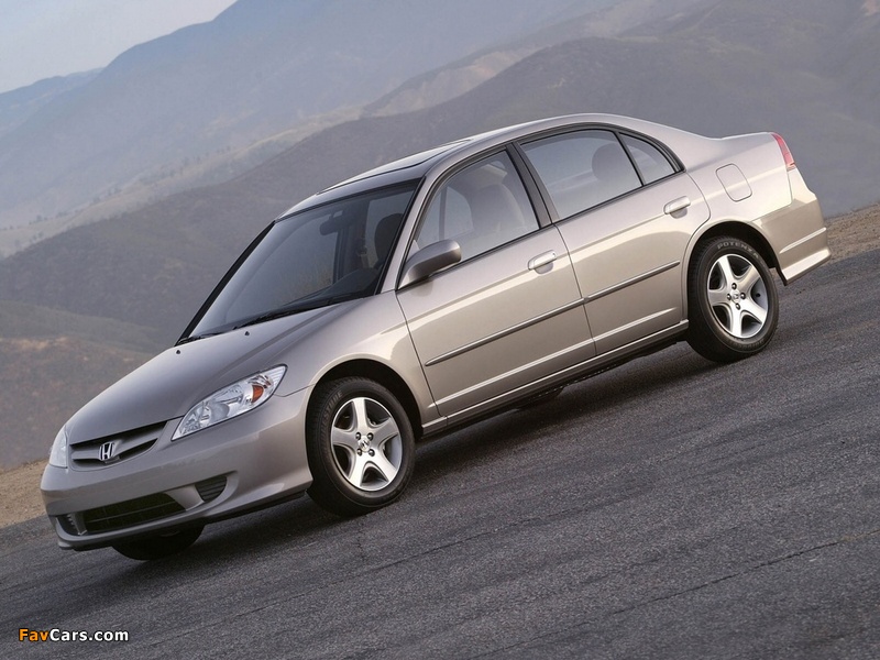 Images of Honda Civic Sedan US-spec 2003–06 (800 x 600)