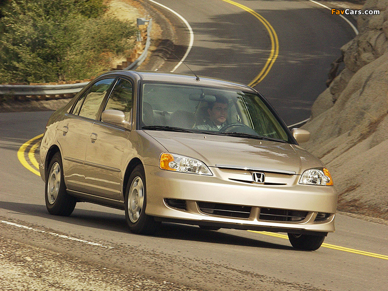 Photos of Honda Civic Hybrid US-spec (ES9) 2001–03 (800 x 600)
