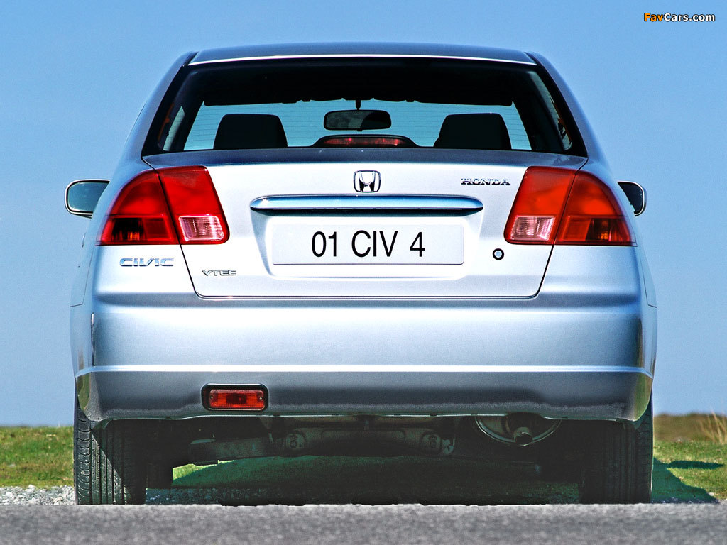 Photos of Honda Civic Sedan 2001–03 (1024 x 768)