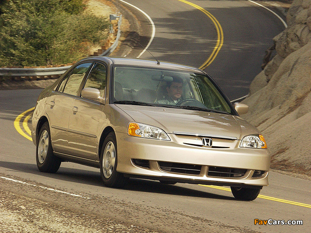 Photos of Honda Civic Hybrid US-spec (ES9) 2001–03 (640 x 480)