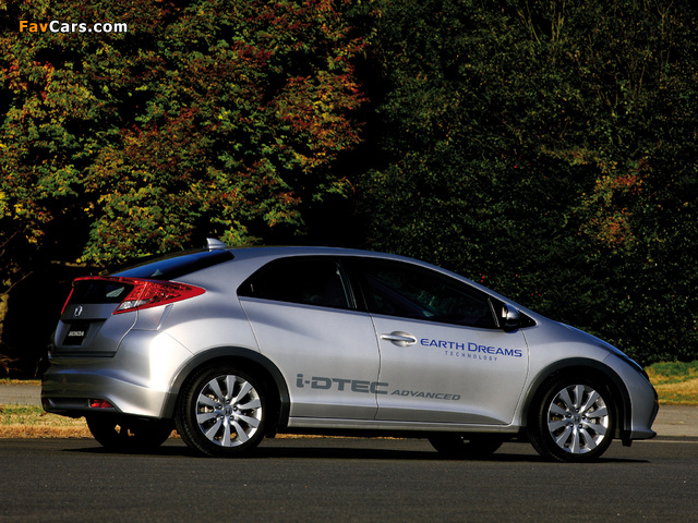 Photos of Honda Civic Hatchback i-DTEC 2012 (640 x 480)