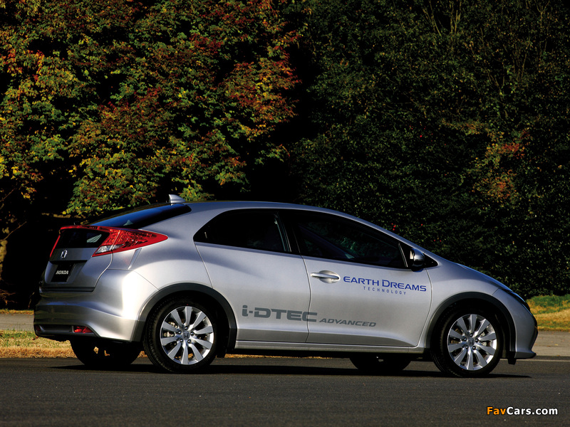 Photos of Honda Civic Hatchback i-DTEC 2012 (800 x 600)