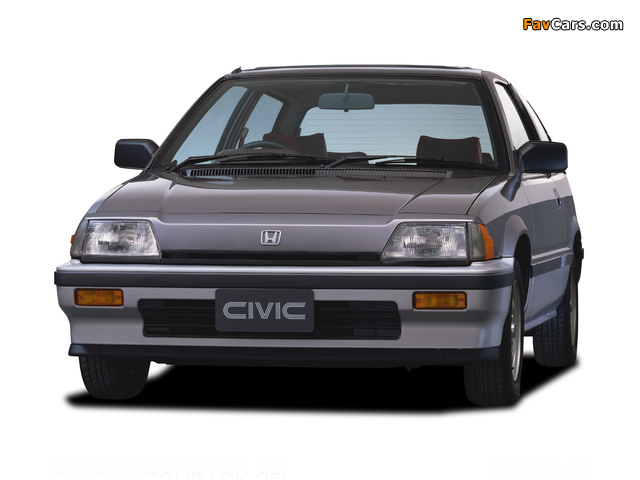 Pictures of Honda Civic Hatchback 1983–87 (640 x 480)
