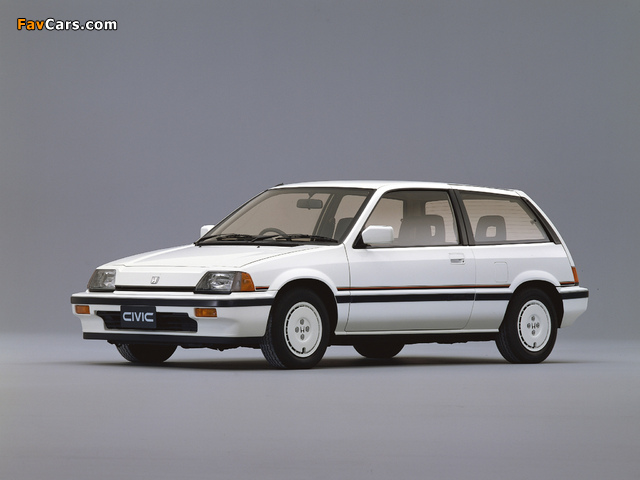 Pictures of Honda Civic Hatchback 1983–87 (640 x 480)