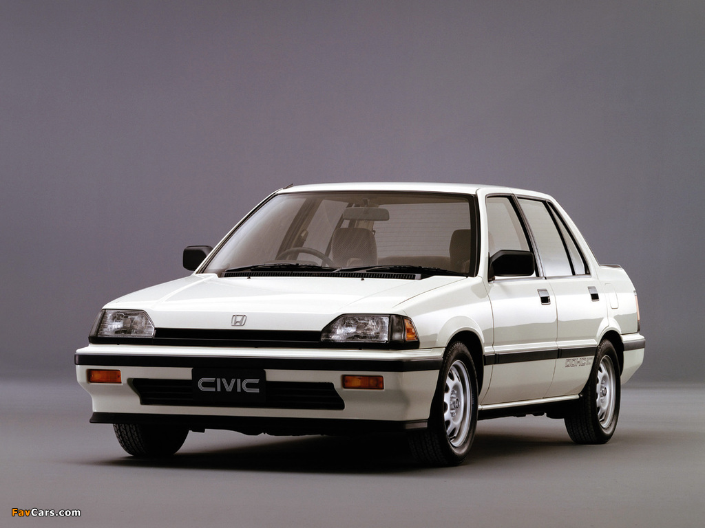 Pictures of Honda Civic Si Sedan 1985–87 (1024 x 768)