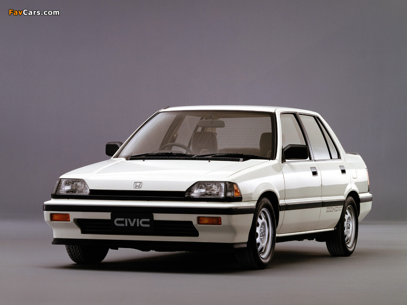 Pictures of Honda Civic Si Sedan 1985–87 (800 x 600)