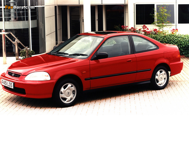 Pictures of Honda Civic Coupe UK-spec (EJ7) 1996–2000 (640 x 480)