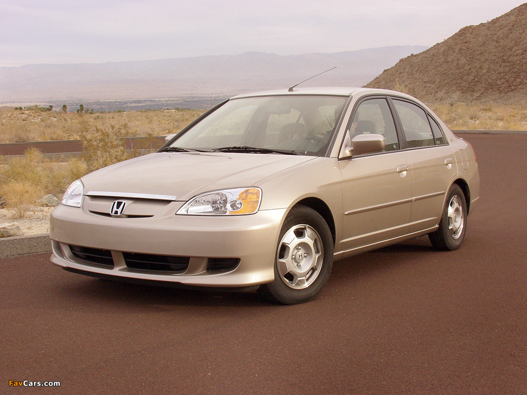 Pictures of Honda Civic Hybrid US-spec (ES9) 2001–03 (1024 x 768)