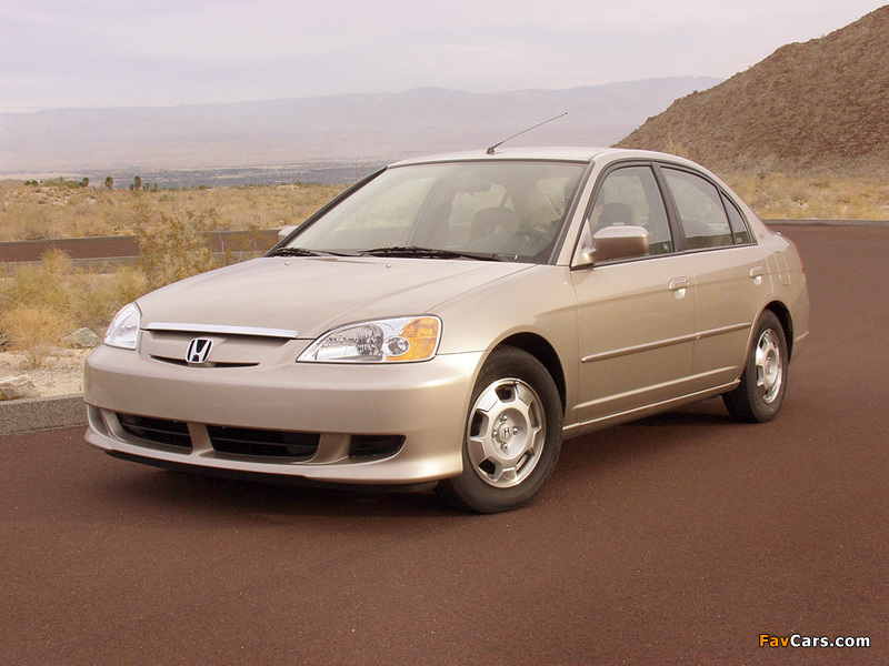 Pictures of Honda Civic Hybrid US-spec (ES9) 2001–03 (800 x 600)