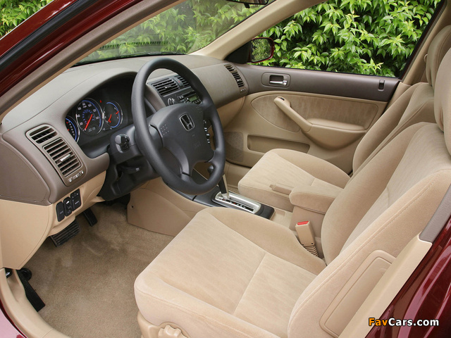 Pictures of Honda Civic Sedan US-spec 2001–03 (640 x 480)