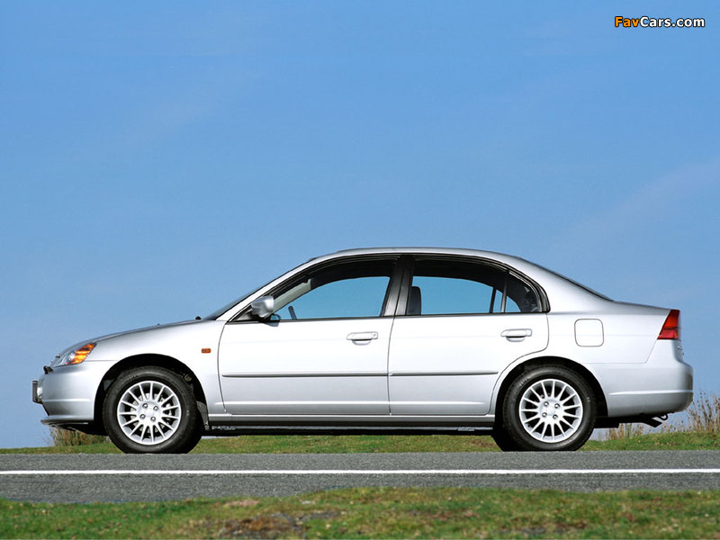 Pictures of Honda Civic Sedan 2001–03 (800 x 600)