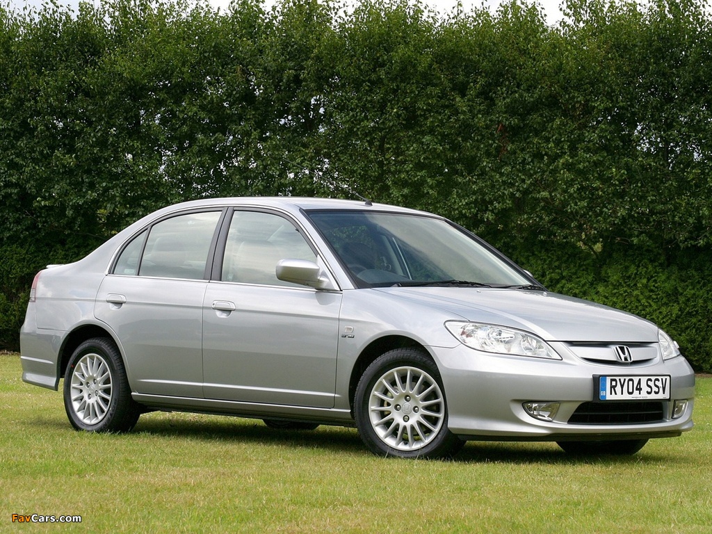 Pictures of Honda Civic Sedan UK-spec 2003–06 (1024 x 768)