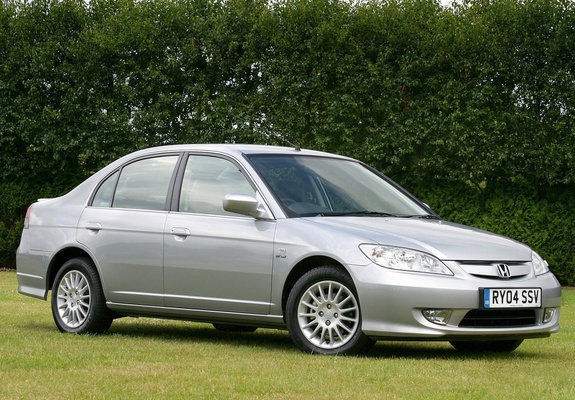Pictures of Honda Civic Sedan UK-spec 2003–06