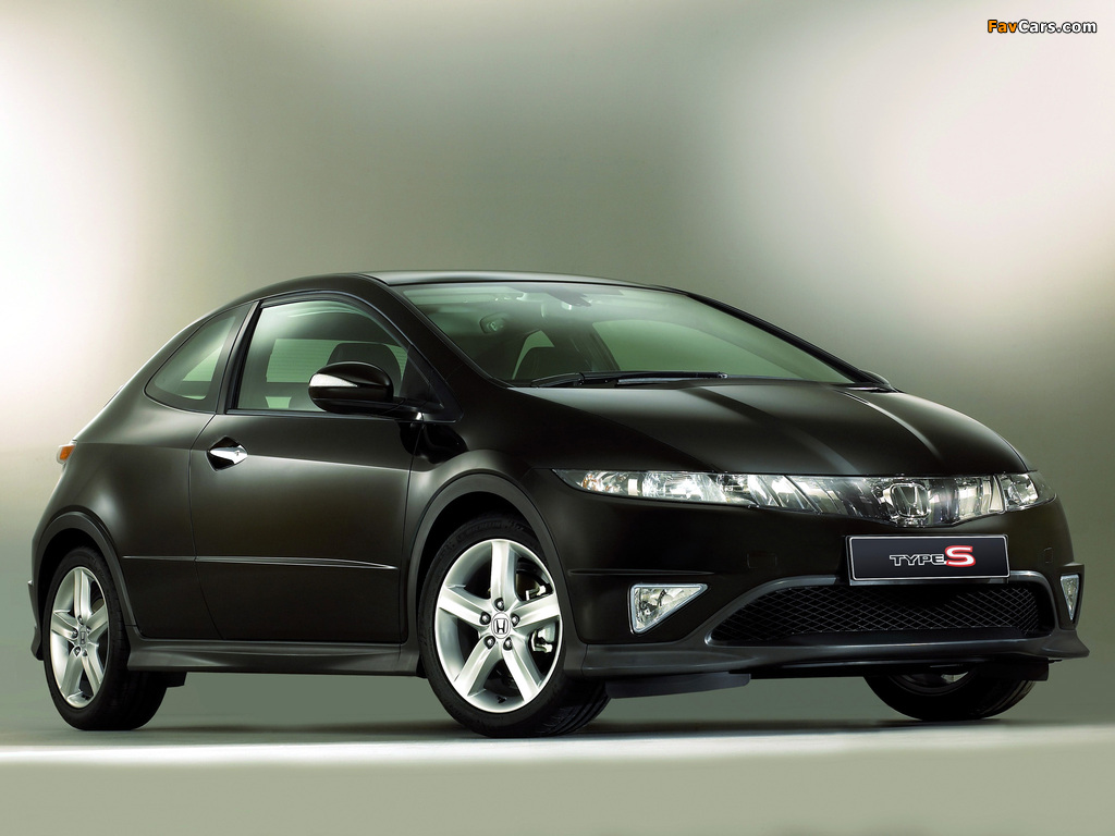 Pictures of Honda Civic Type-S UK-spec (FN) 2007–08 (1024 x 768)