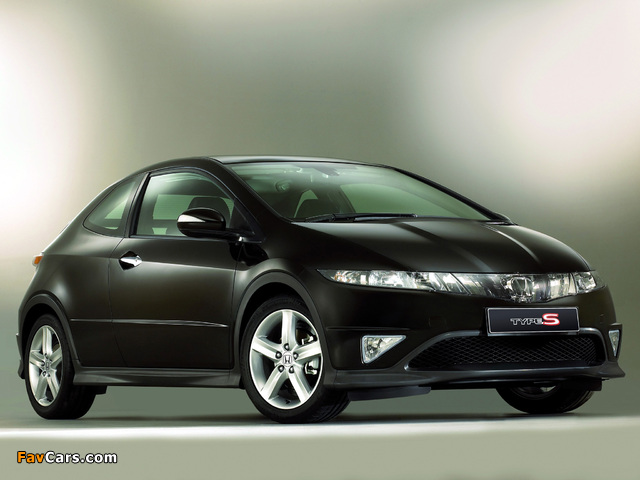 Pictures of Honda Civic Type-S UK-spec (FN) 2007–08 (640 x 480)